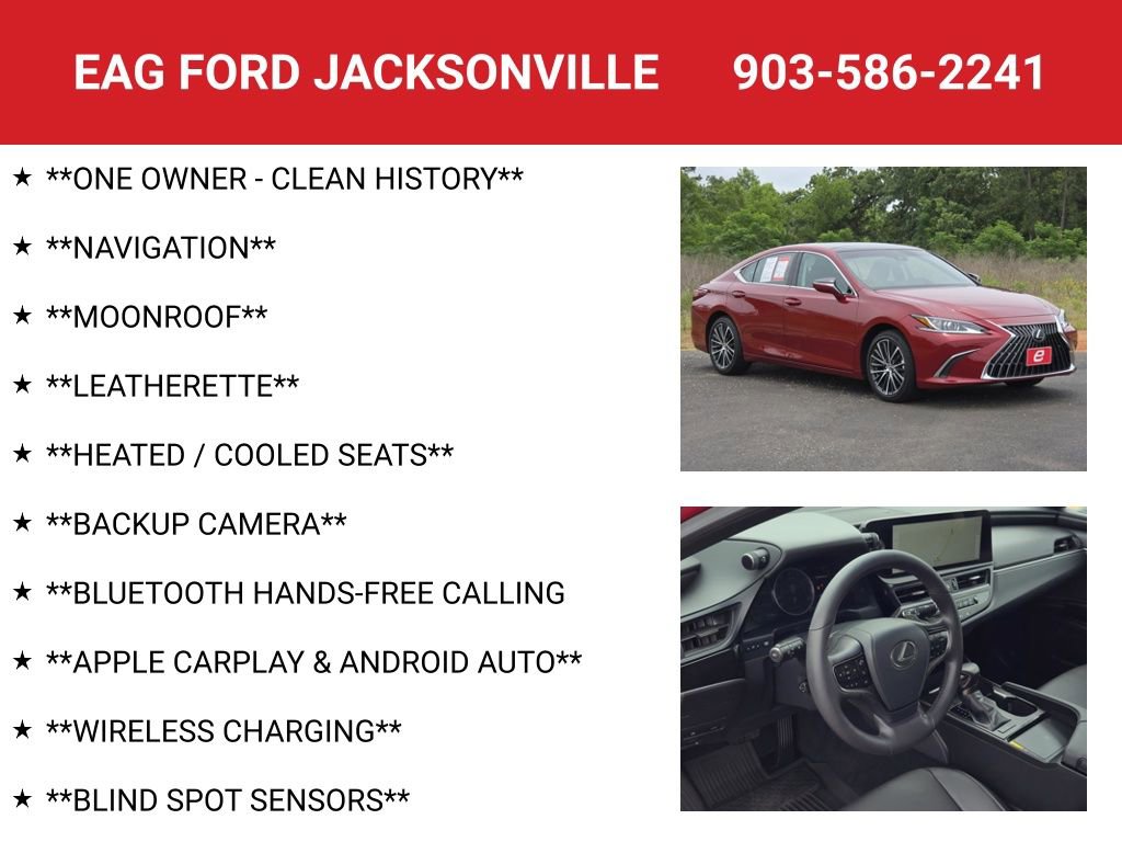 Used 2025 Lexus ES 350 w/ Premium Package FWD image 4