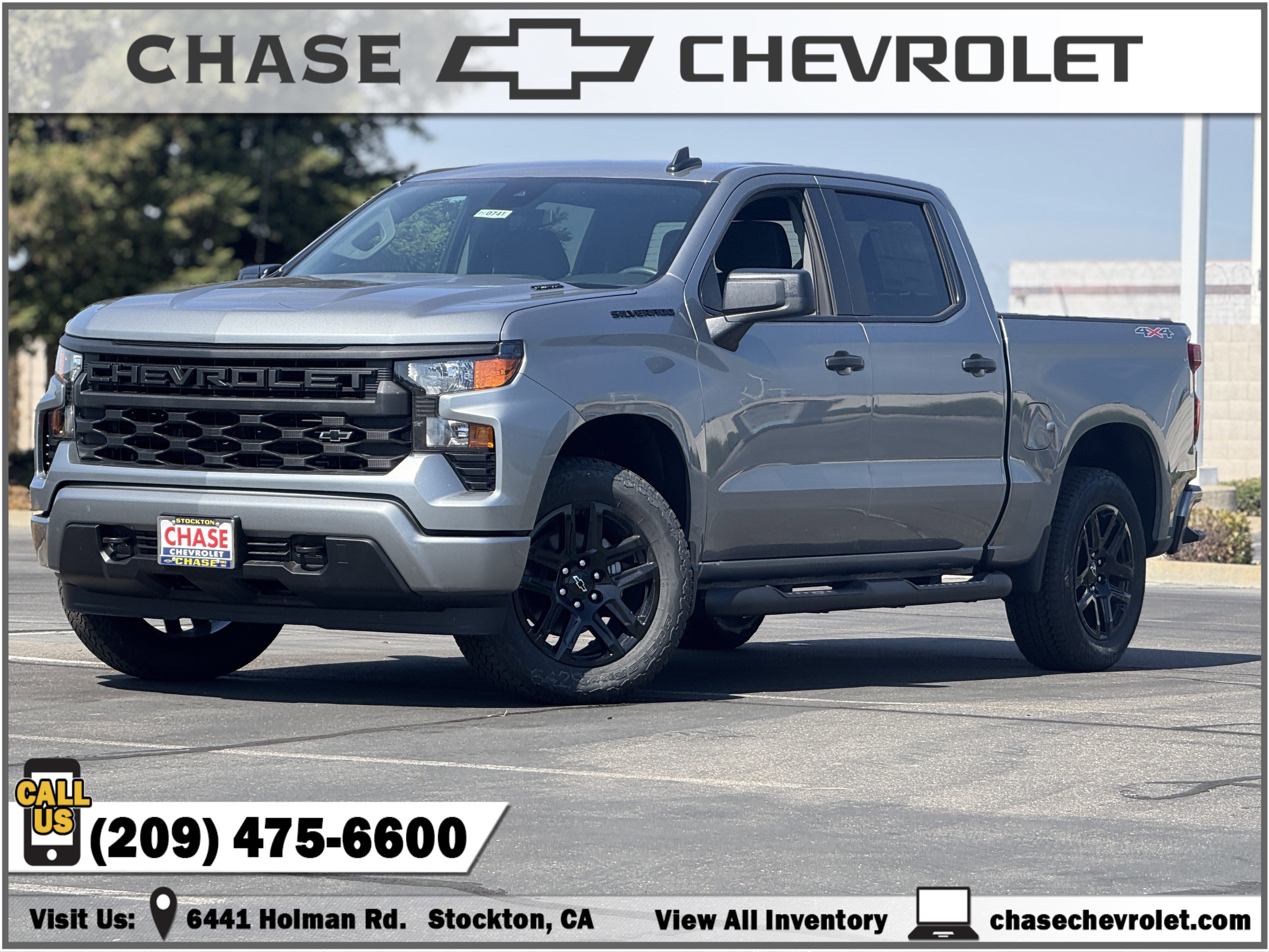 New 2025 Chevrolet Silverado 1500 Custom w/ Turbomax Blackout Package image 1