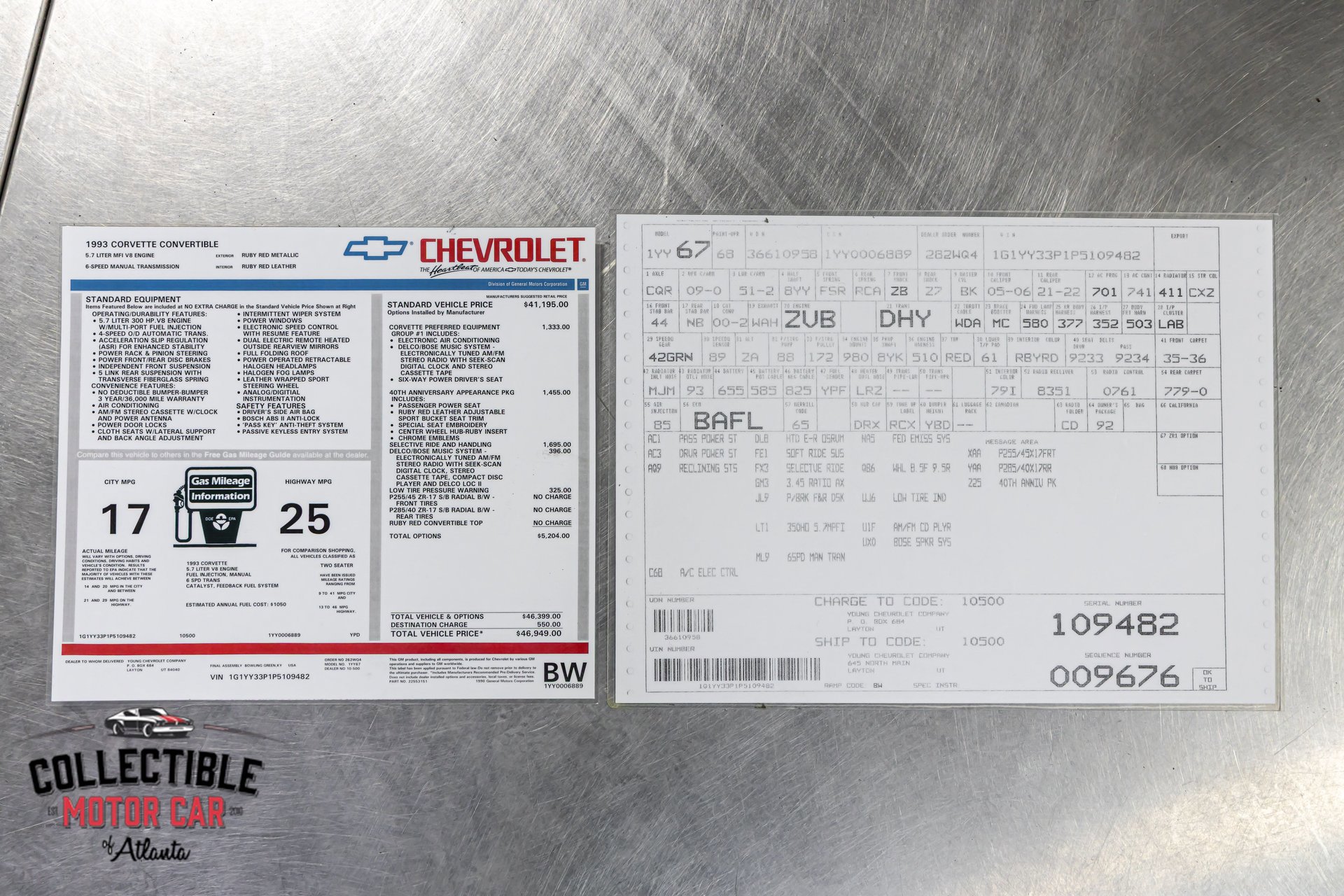 Used 1993 Chevrolet Corvette Convertible image 3