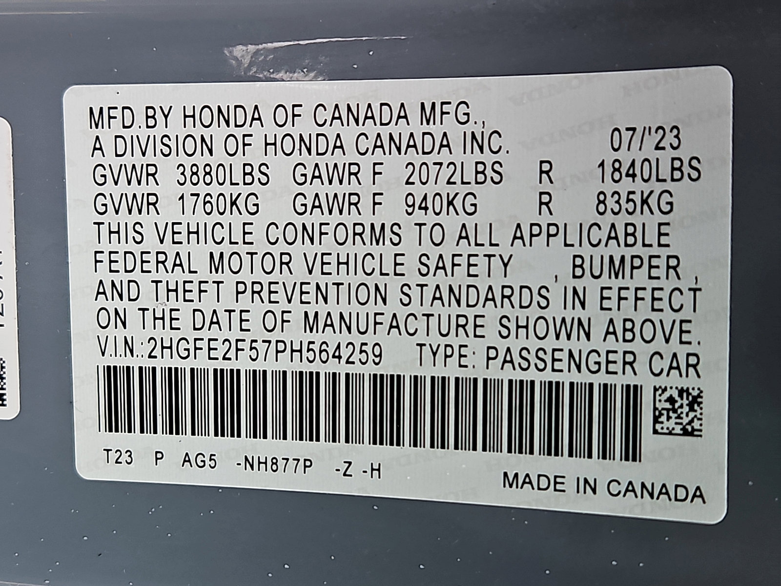 Used 2023 Honda Civic Sport image 27