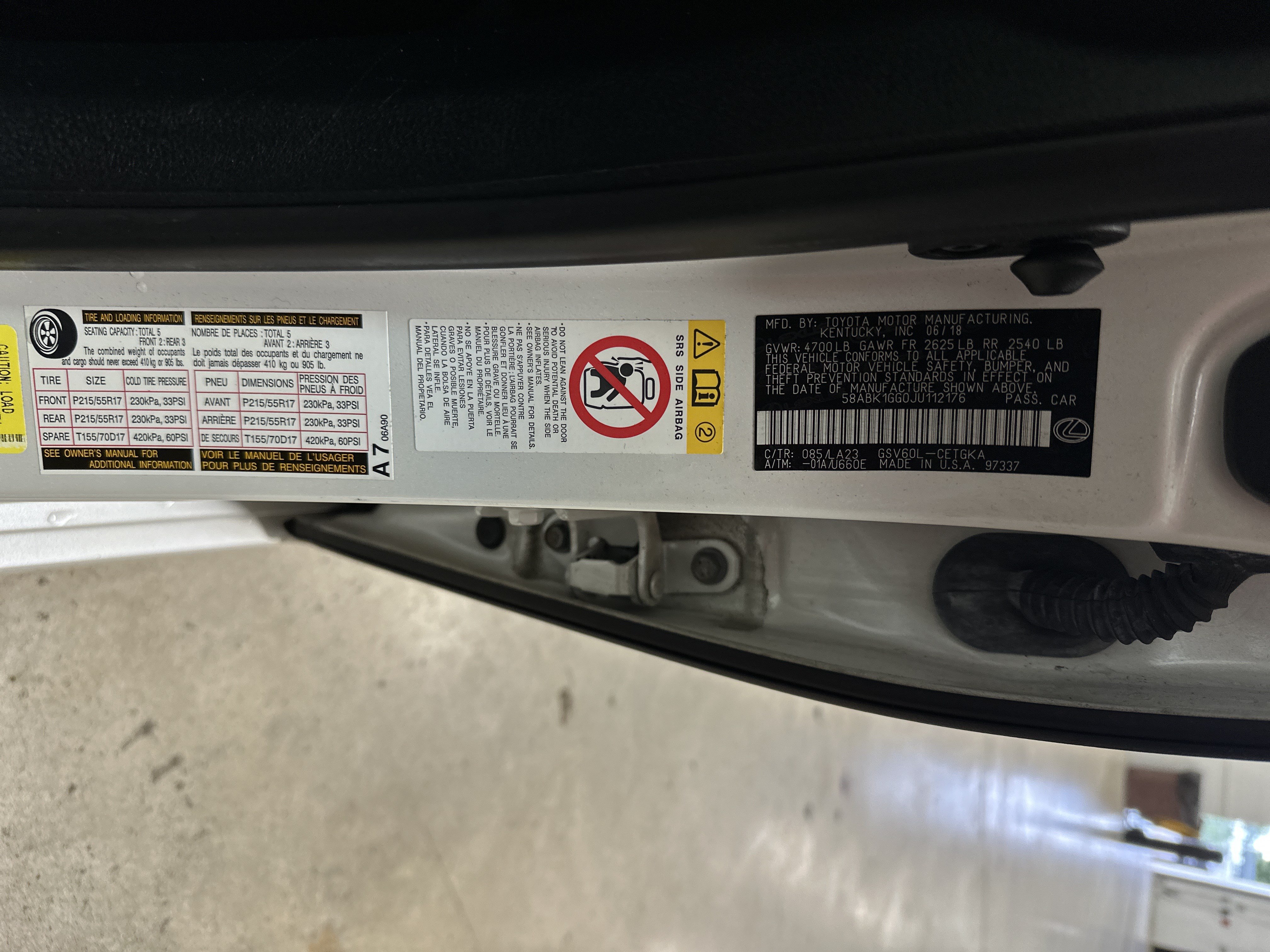 Used 2018 Lexus ES 350 w/ Navigation System Package FWD image 35