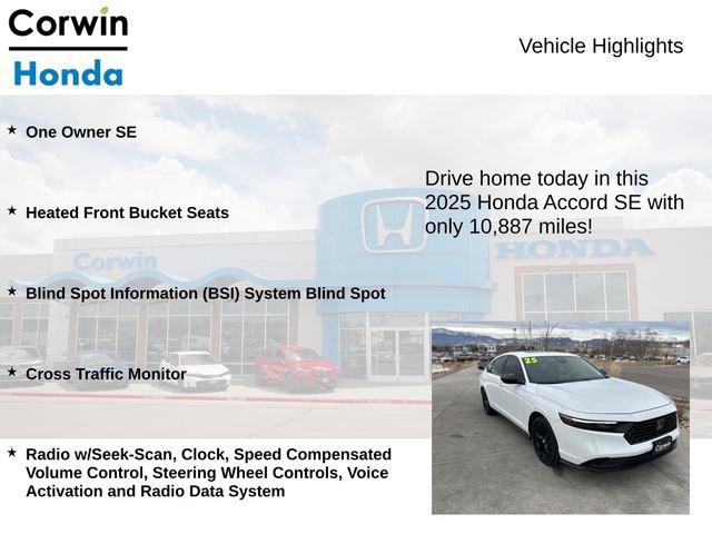 Used 2025 Honda Accord SE image 6