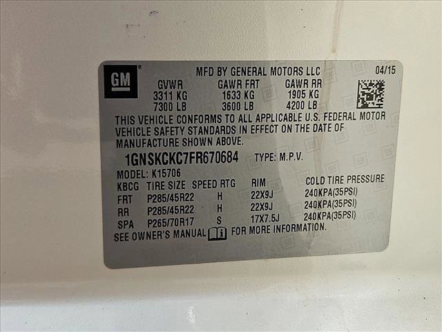 Used 2015 Chevrolet Tahoe LTZ AWD/4WD image 28