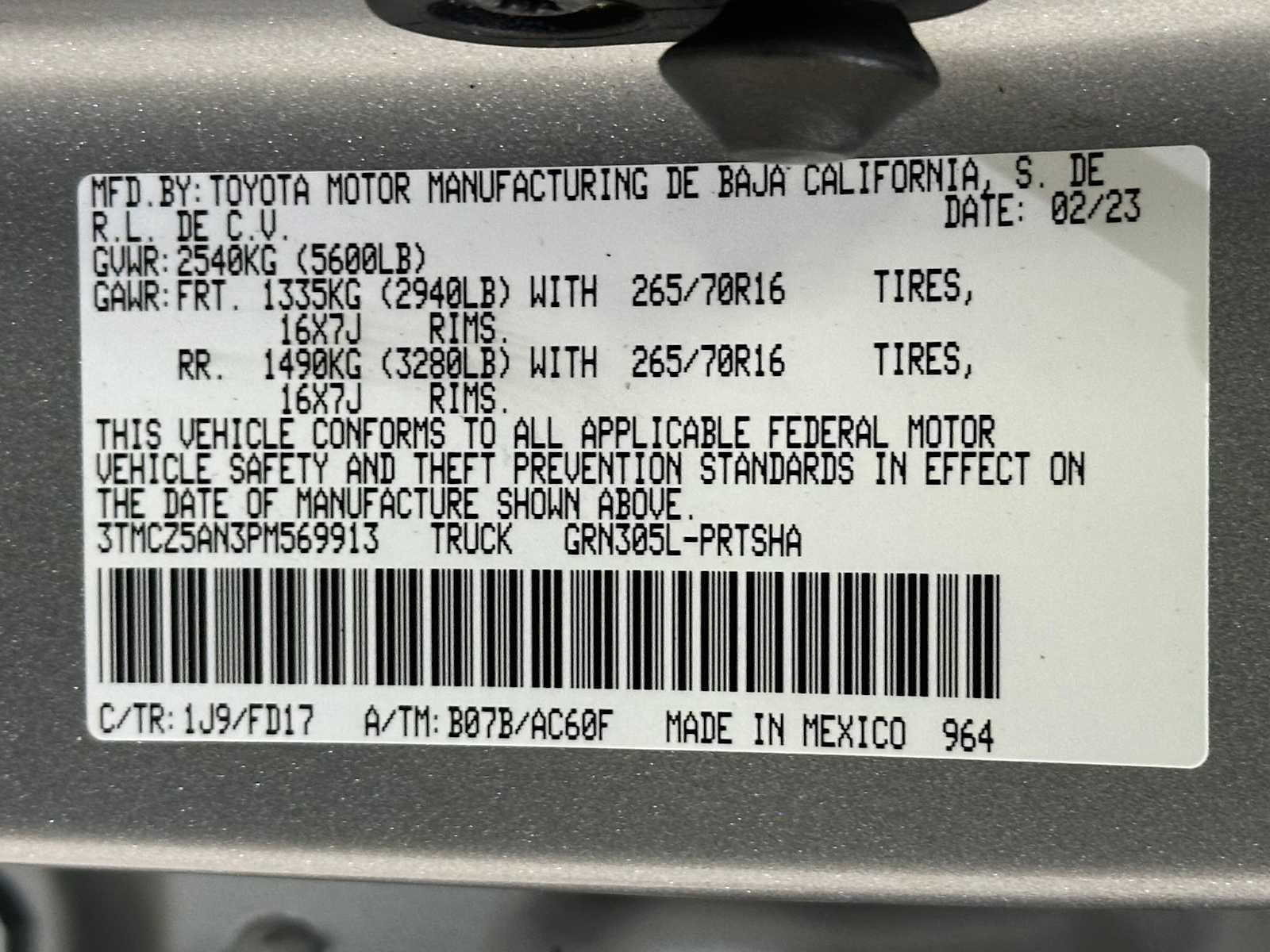 Certified 2023 Toyota Tacoma TRD Off-Road w/ Advanced Technology Package image 30