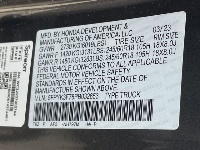 Used 2023 Honda Ridgeline RTL-E image 30