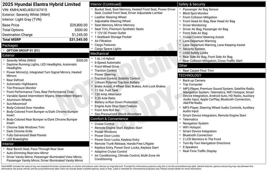 Used 2025 Hyundai Elantra Limited FWD image 10