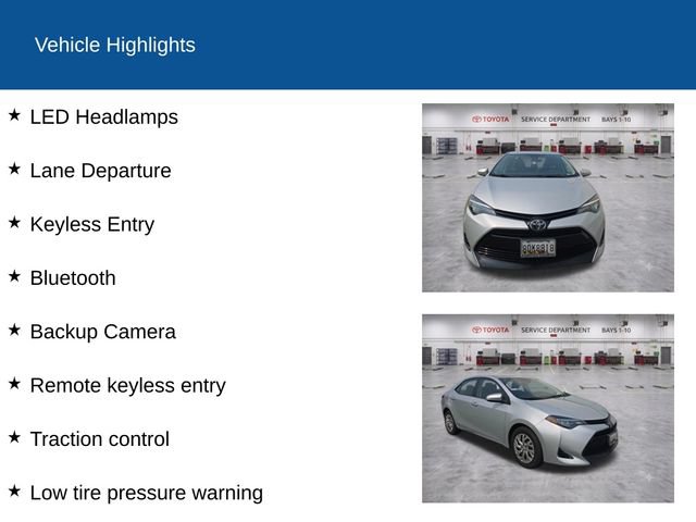 Used 2019 Toyota Corolla LE FWD image 2