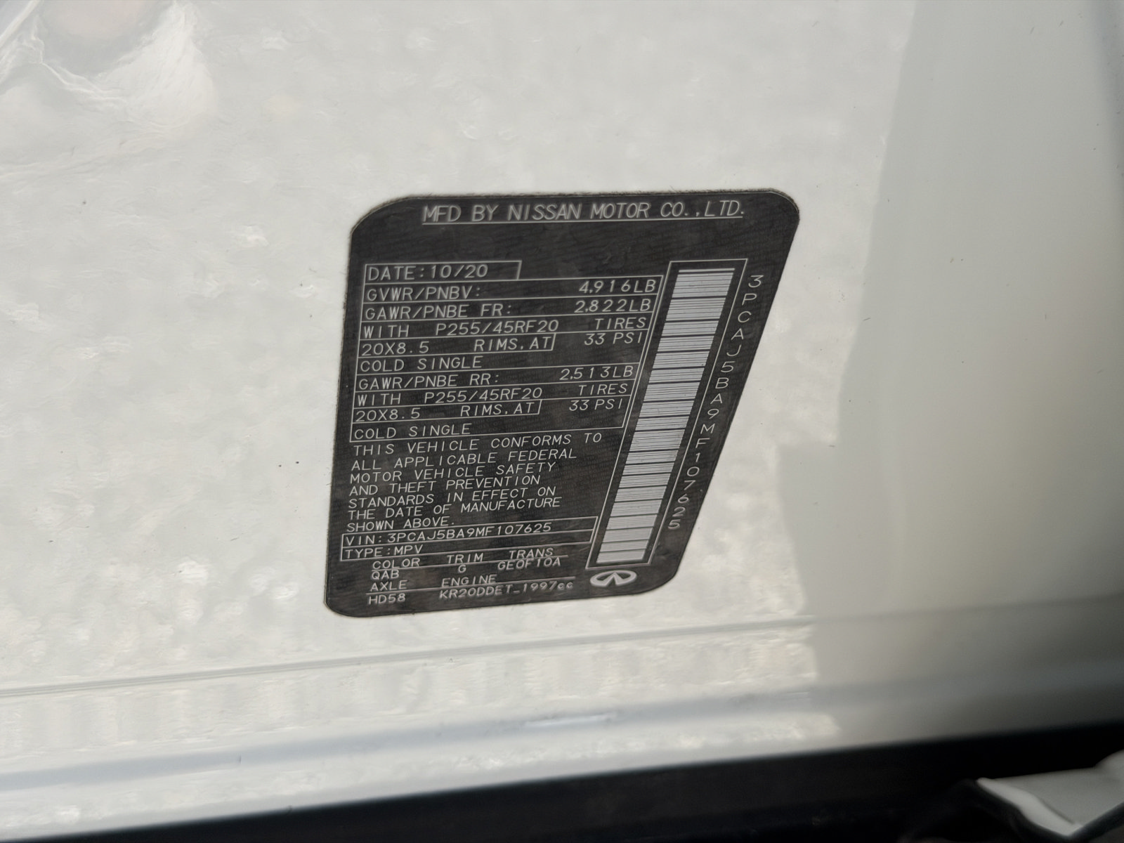 Used 2021 INFINITI QX50 Luxe w/ Appearance Package FWD image 37