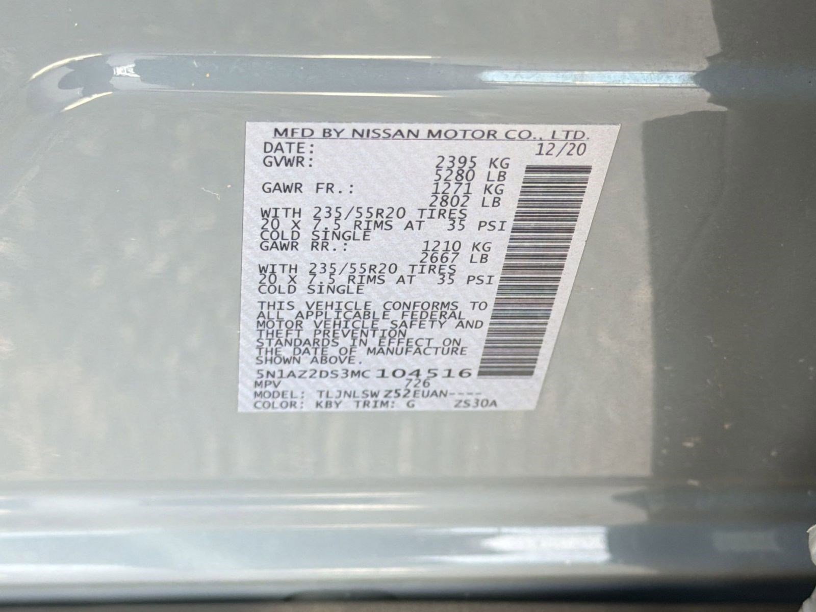 Used 2021 Nissan Murano Platinum w/ Cargo Package image 21