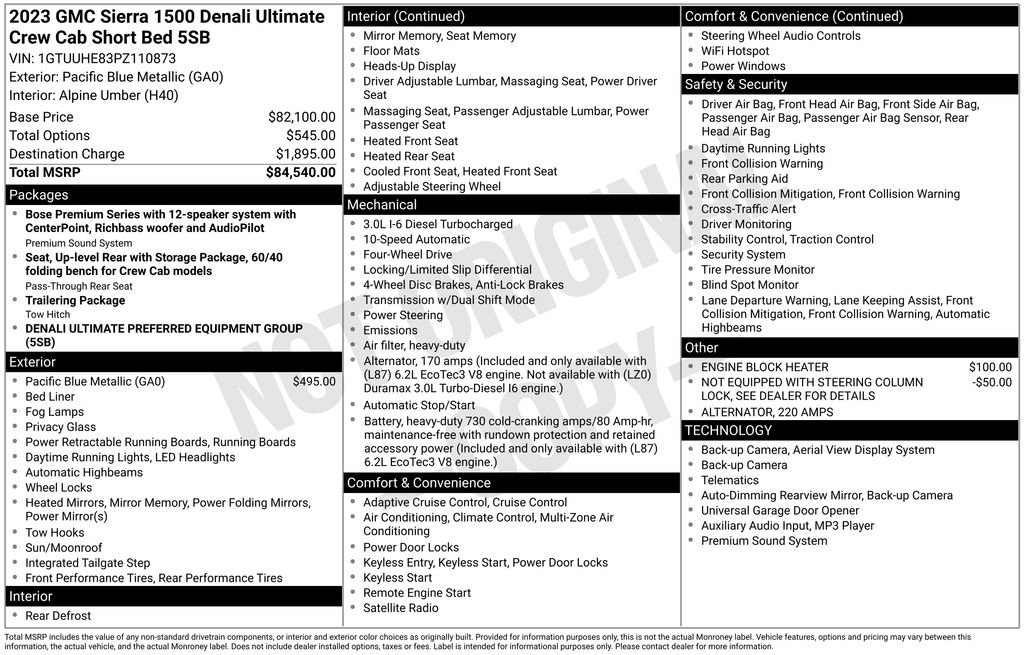 Certified 2023 GMC Sierra 1500 Denali Ultimate image 12