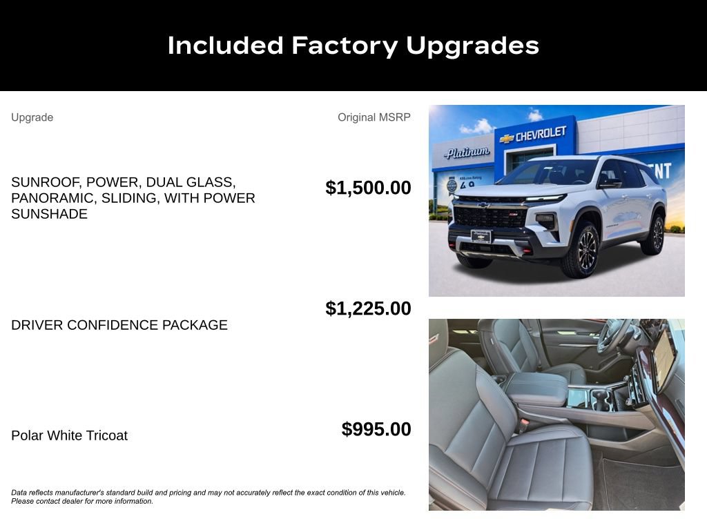 New 2026 Chevrolet Traverse Z71 w/ Driver Confidence Package AWD/4WD image 12