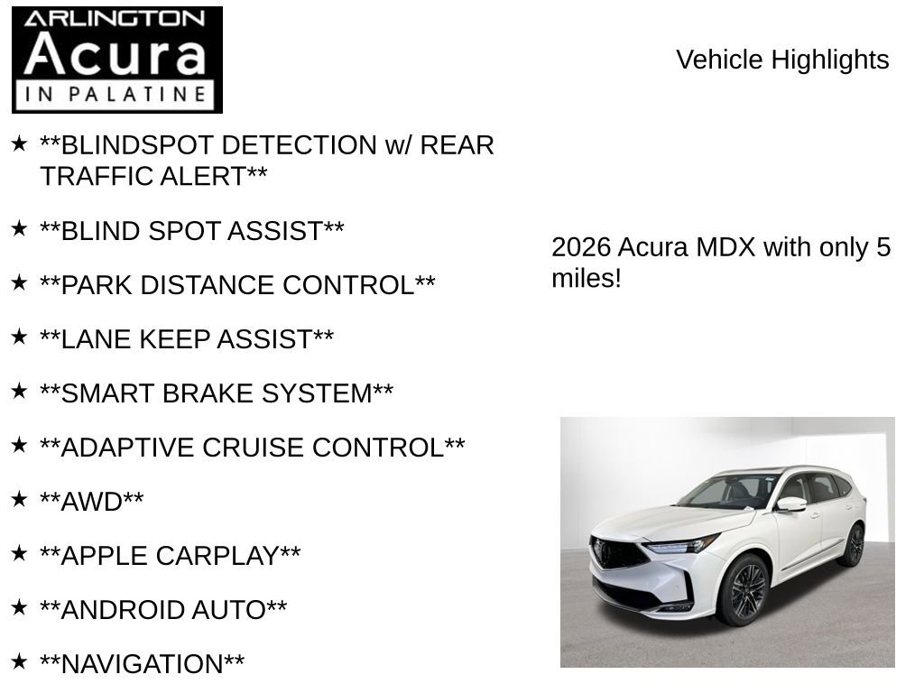 New 2026 Acura MDX w/ Advance Package image 7