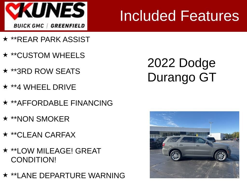Used 2022 Dodge Durango GT image 3