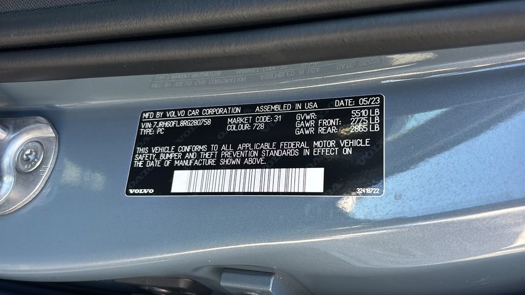 Certified 2024 Volvo S60 T8 Plus w/ Climate Package AWD/4WD image 34