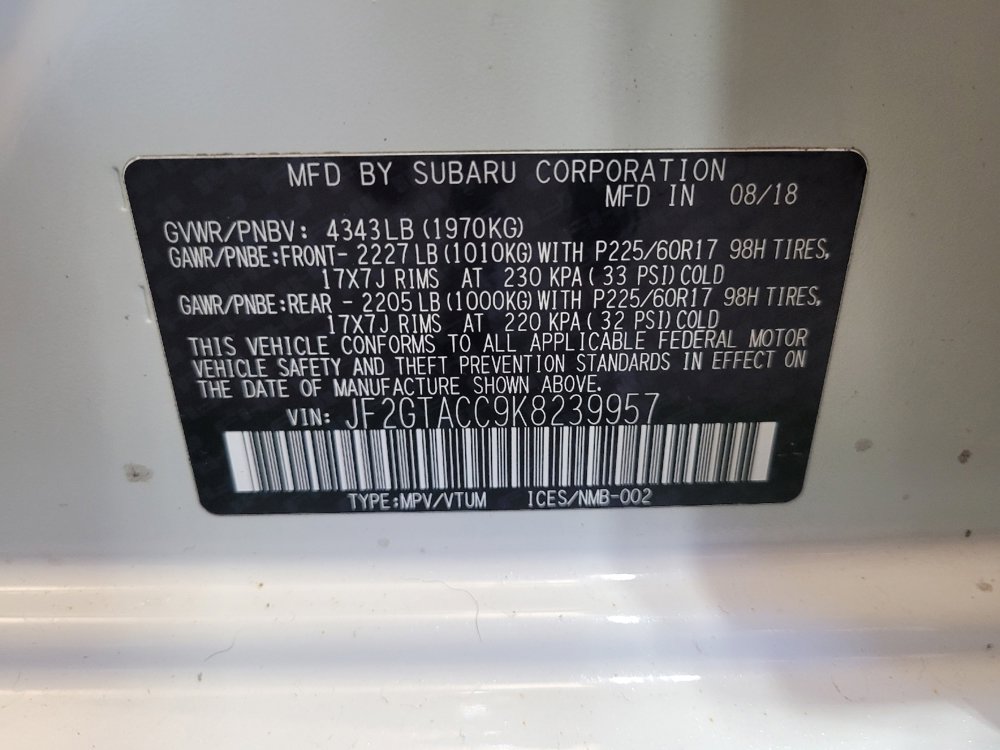 Used 2019 Subaru Crosstrek 2.0i Premium w/ Popular Package #2 image 33