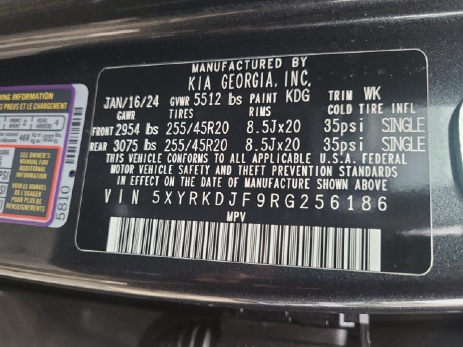 Used 2024 Kia Sorento SX Prestige w/ Sage Leather Package AWD/4WD image 25