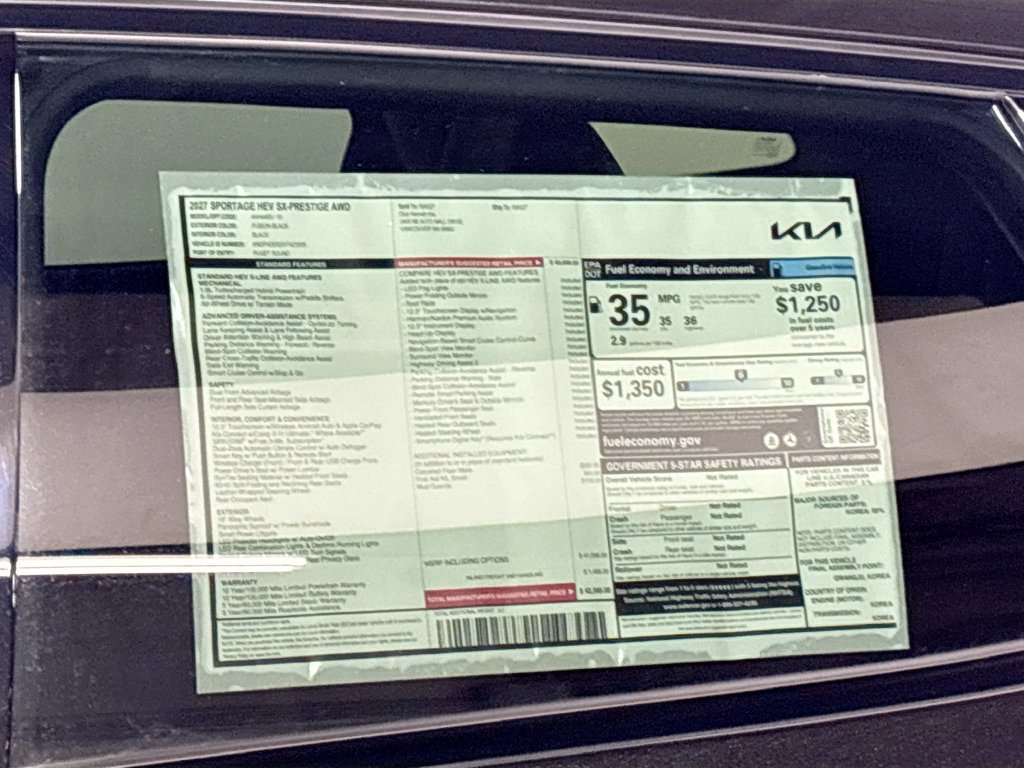 New 2027 Kia Sportage SX Prestige AWD/4WD image 25