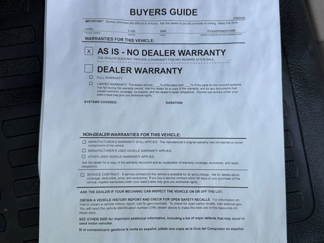 Used 2008 Ford F450 XL AWD/4WD image 45