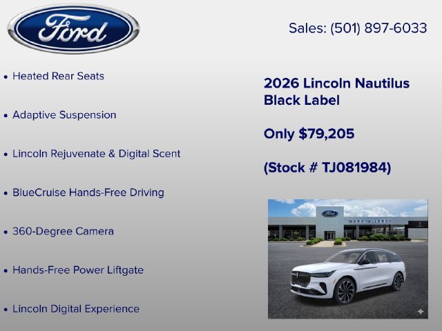 New 2026 Lincoln Nautilus Black Label AWD/4WD image 12