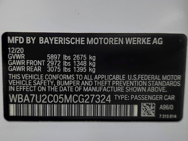 Used 2021 BMW 750i xDrive w/ M Sport Package AWD/4WD image 48