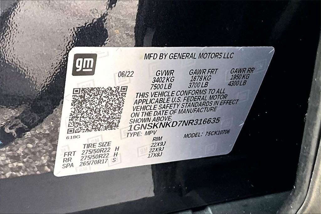 Certified 2022 Chevrolet Tahoe LT w/ Luxury Package image 17