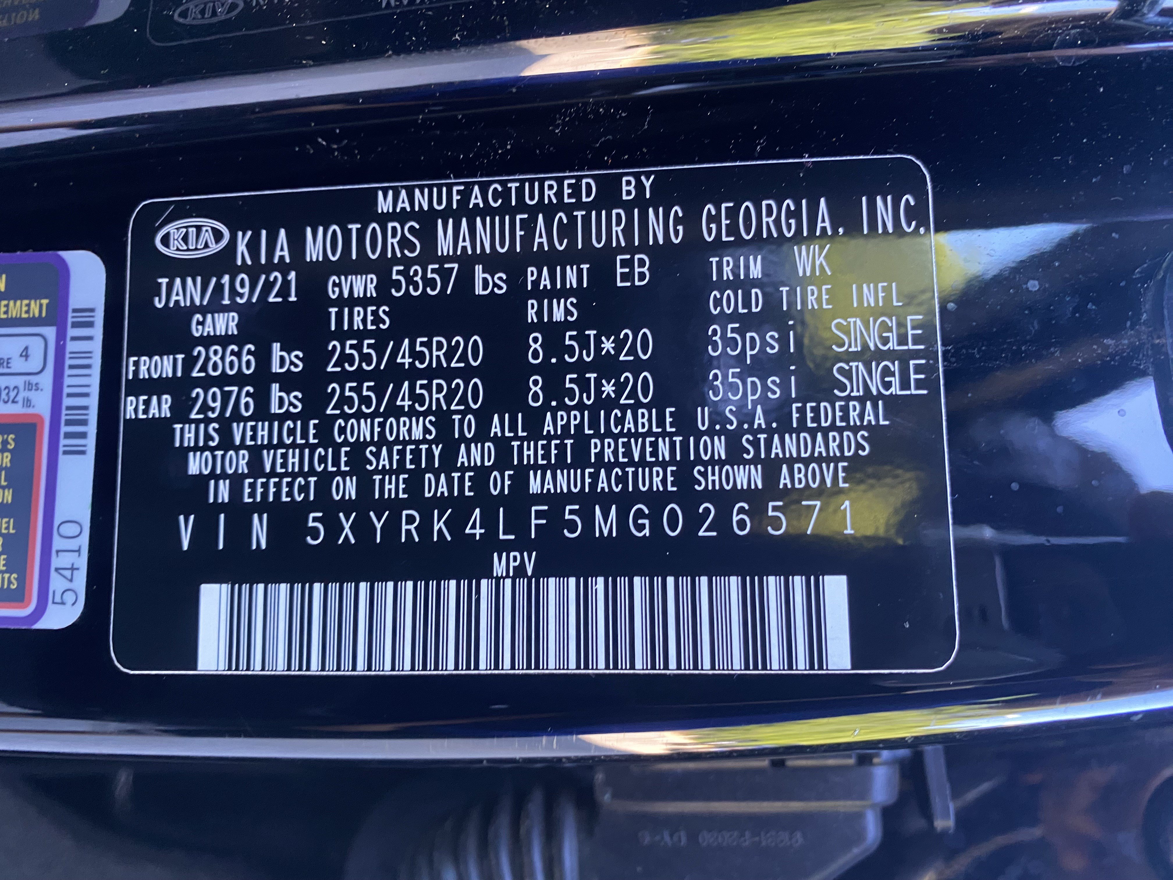 Used 2021 Kia Sorento SX FWD image 40