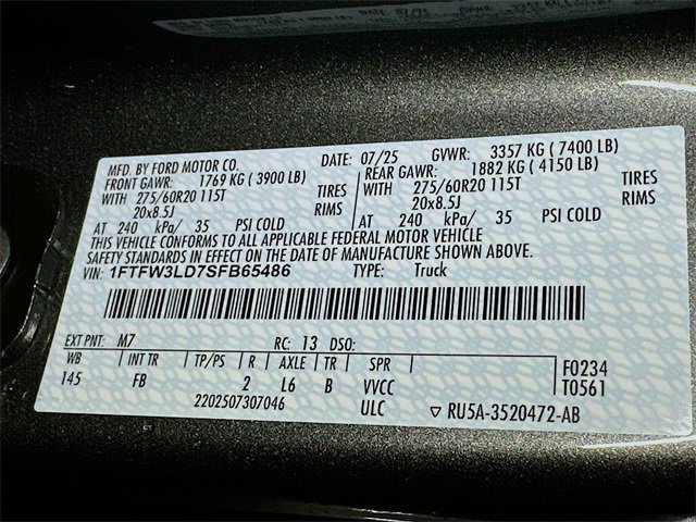 New 2025 Ford F150 XLT w/ Equipment Group 302A MID image 19