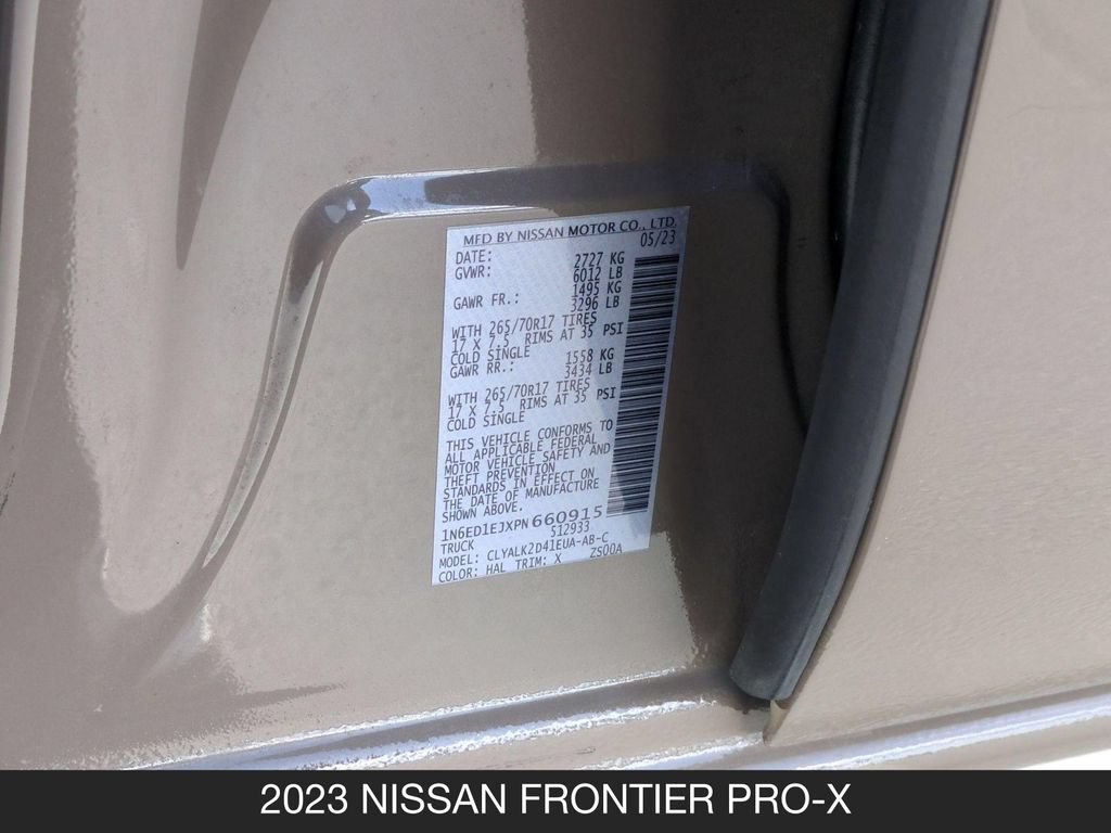 Used 2023 Nissan Frontier Pro-X w/ Technology Package RWD image 25