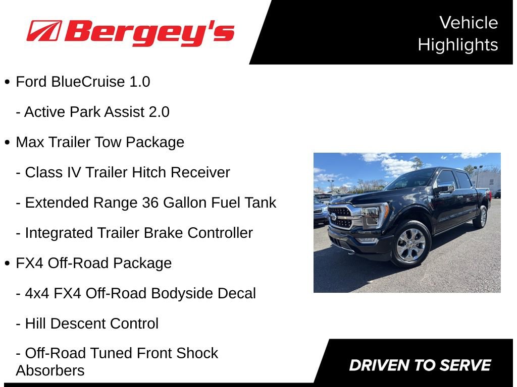 Certified 2023 Ford F150 Platinum w/ Equipment Group 701A High image 5