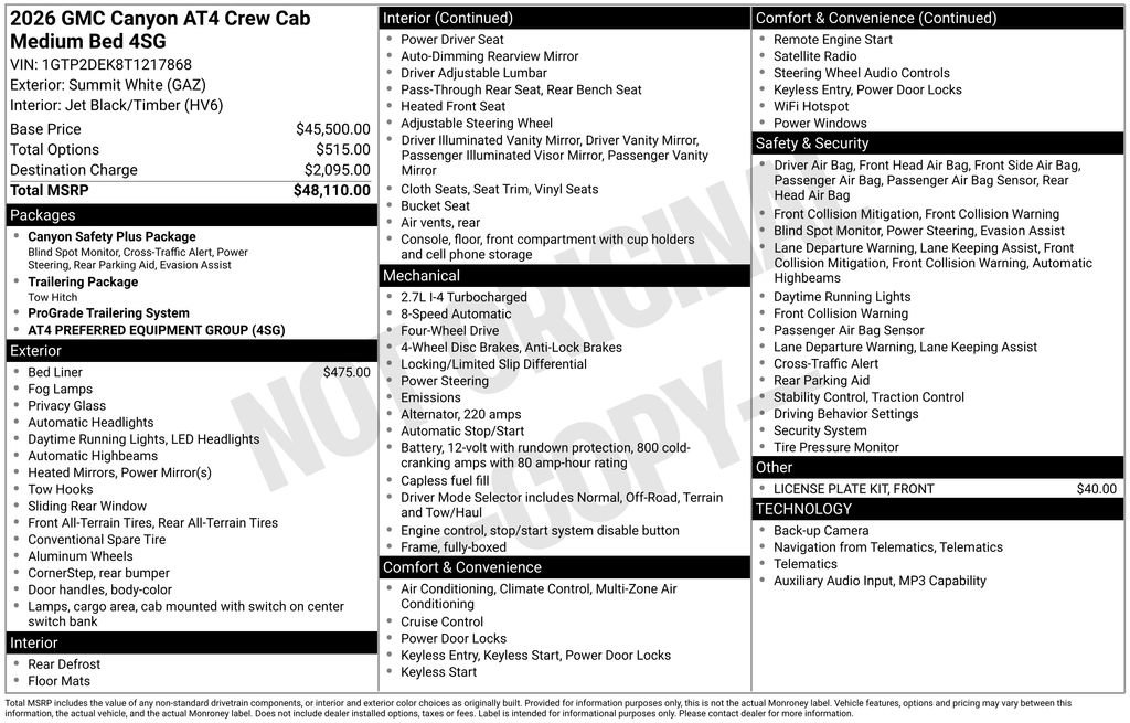 New 2026 GMC Canyon AT4 image 5