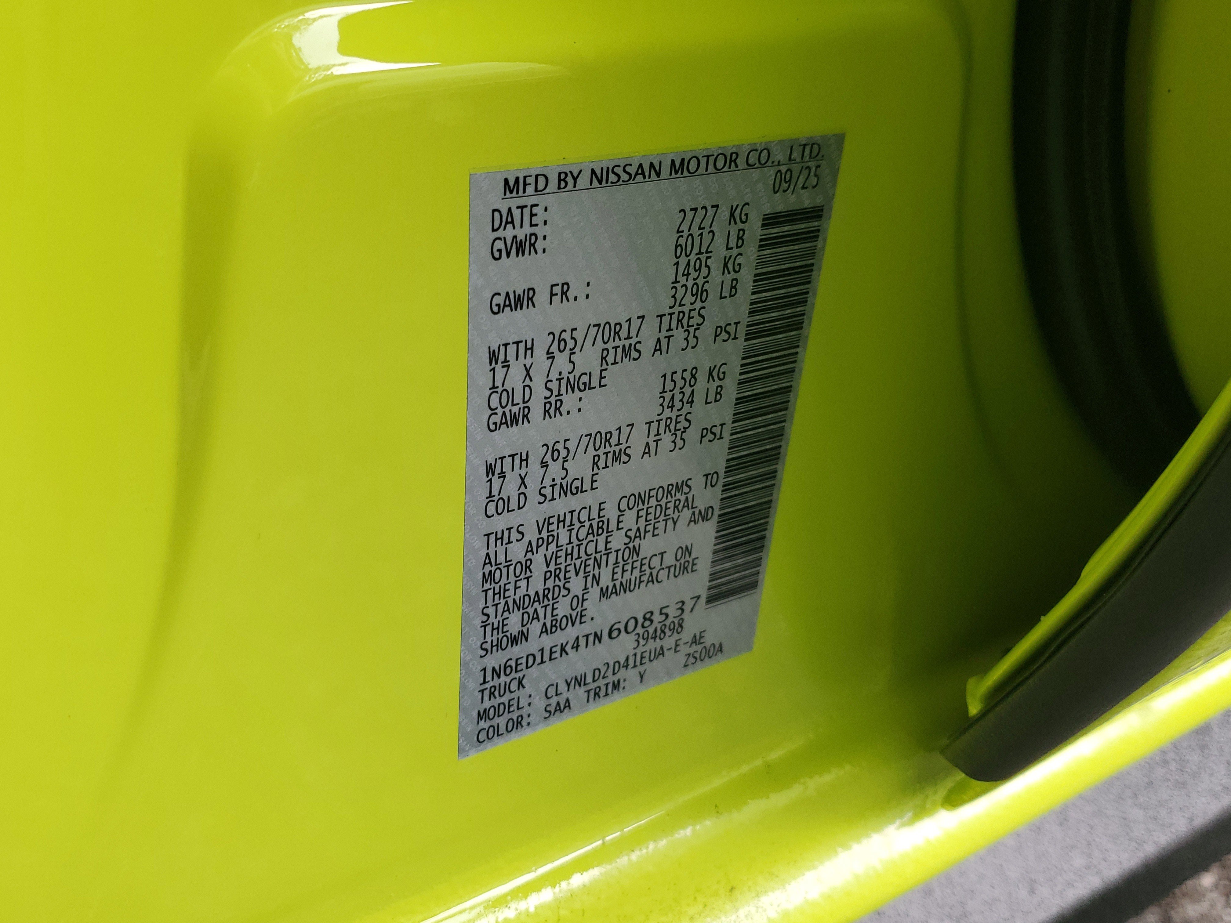 New 2026 Nissan Frontier PRO-4X image 18