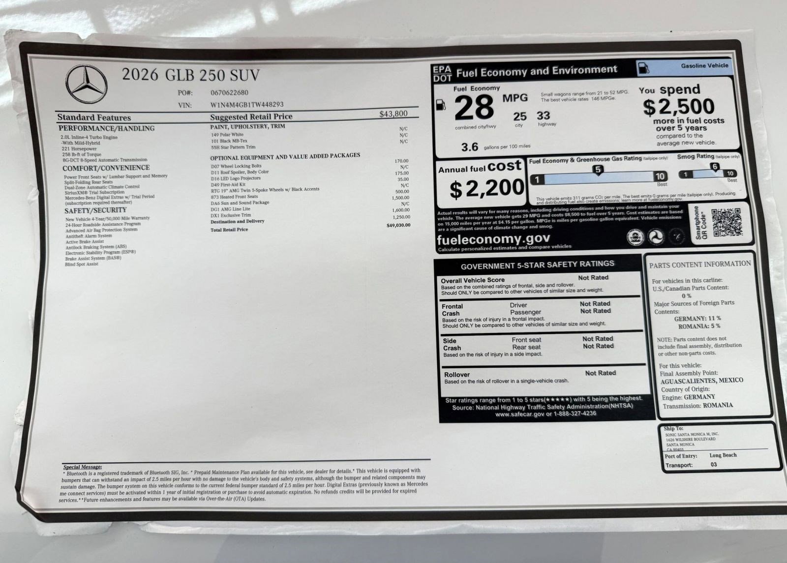 New 2026 Mercedes-Benz GLB 250 image 30