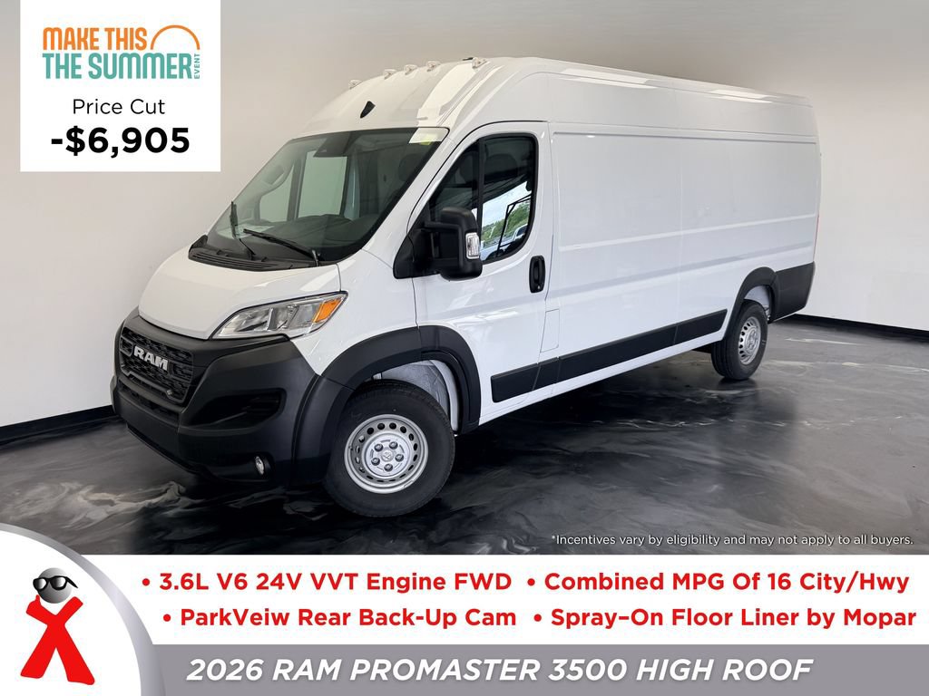 New 2026 RAM ProMaster 3500 w/ Convenience Group FWD image 1