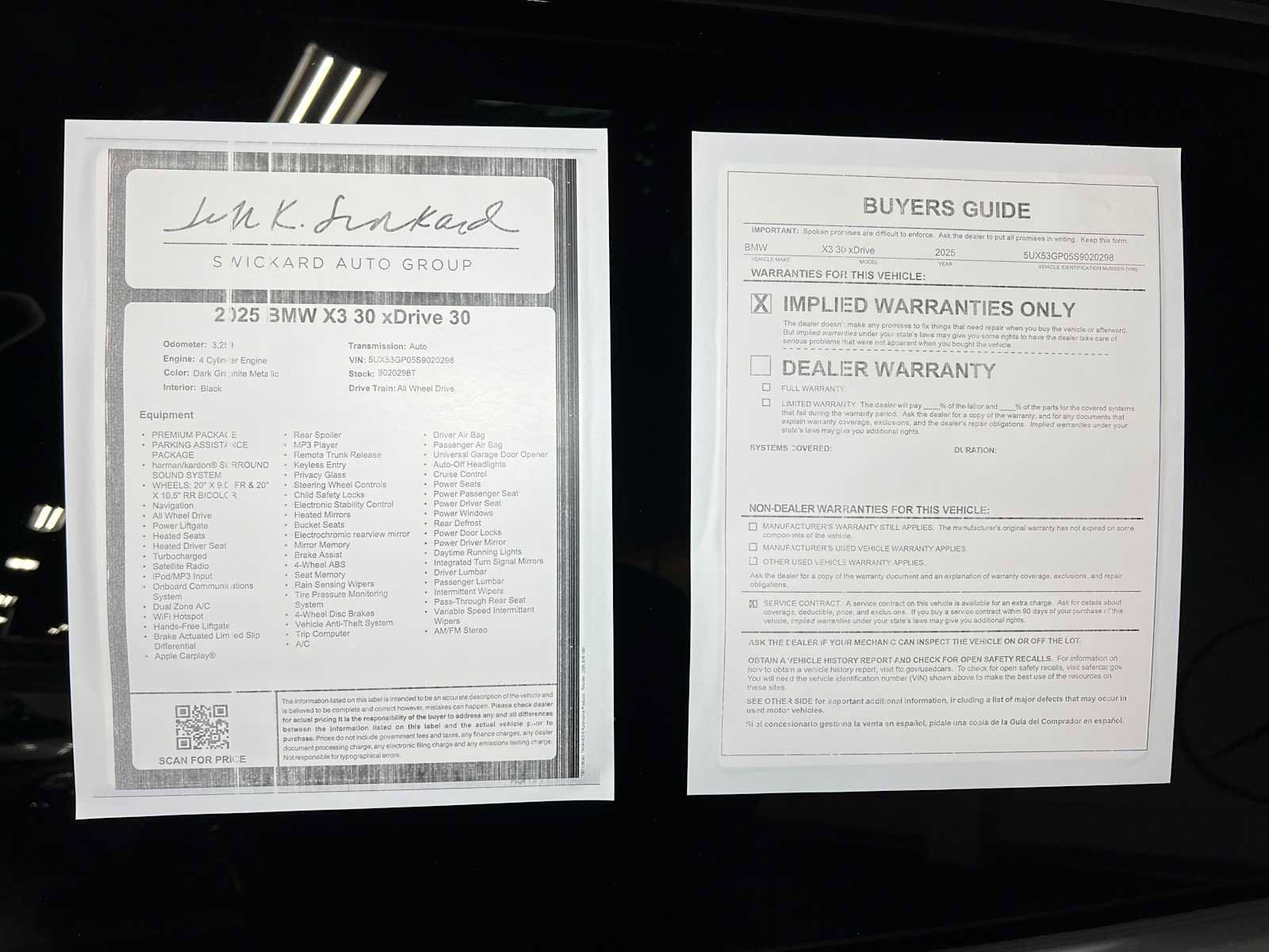 Used 2025 BMW X3 xDrive30i w/ Premium Package image 43