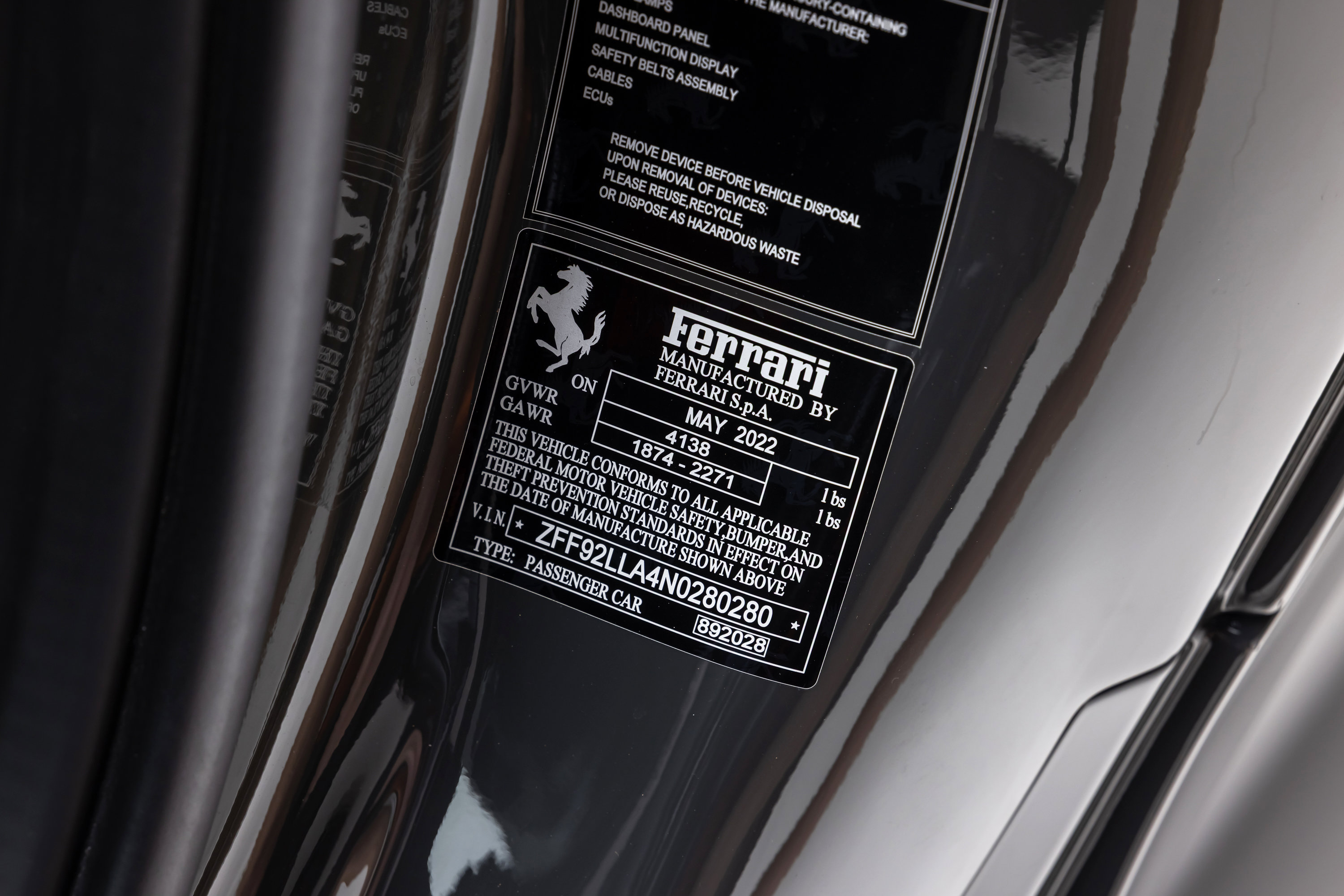 Certified 2022 Ferrari F8 Tributo RWD image 54