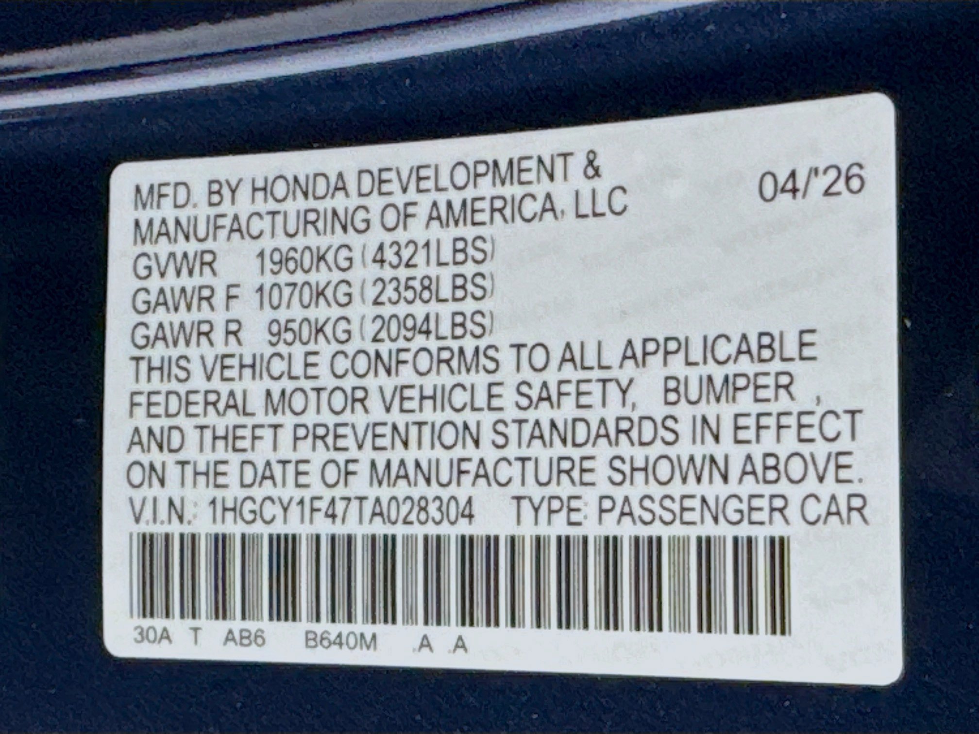 New 2026 Honda Accord SE image 31