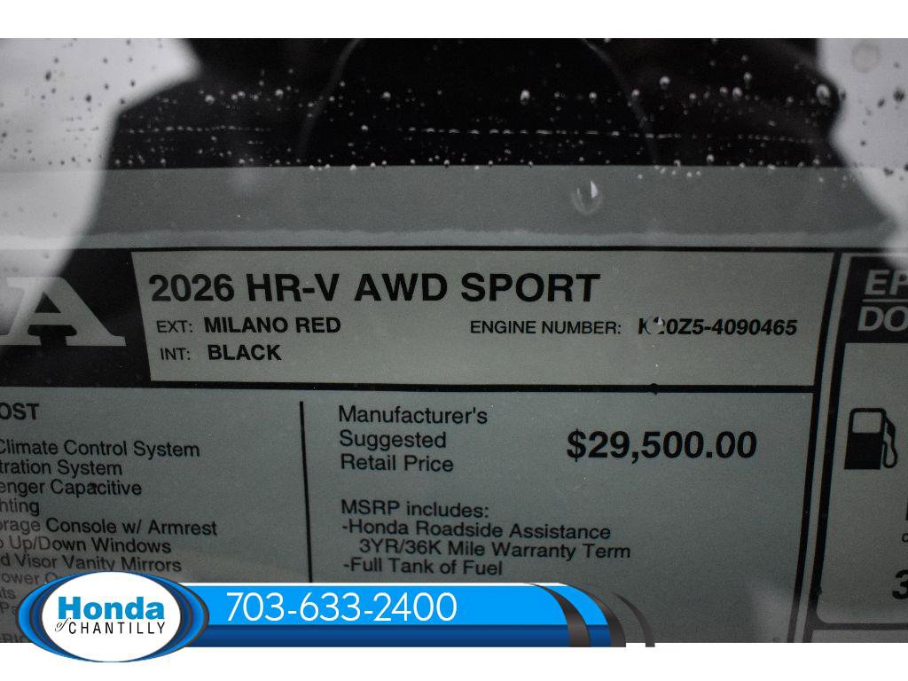 New 2026 Honda HR-V Sport image 33