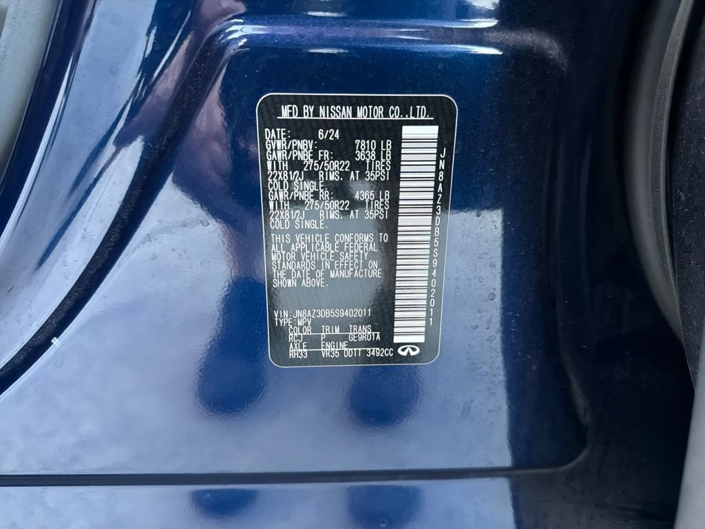 Used 2025 INFINITI QX80 Sensory image 37