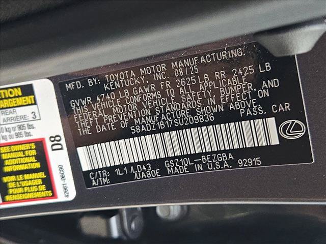 Used 2025 Lexus ES 350 w/ Premium Package FWD image 15