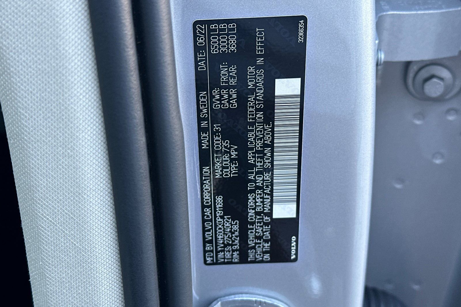 Used 2023 Volvo XC90 T8 Core image 30