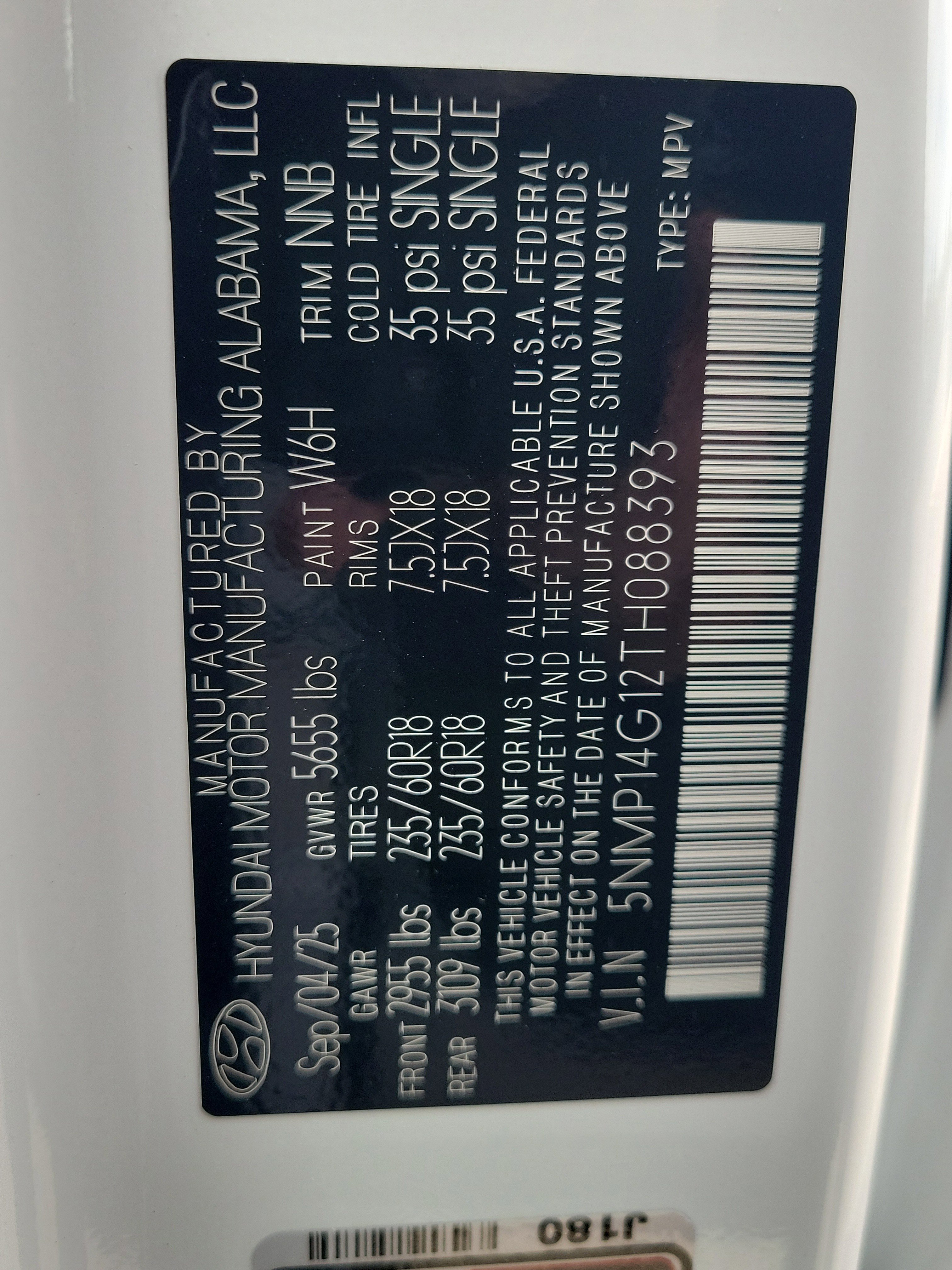 New 2026 Hyundai Santa Fe SE image 37