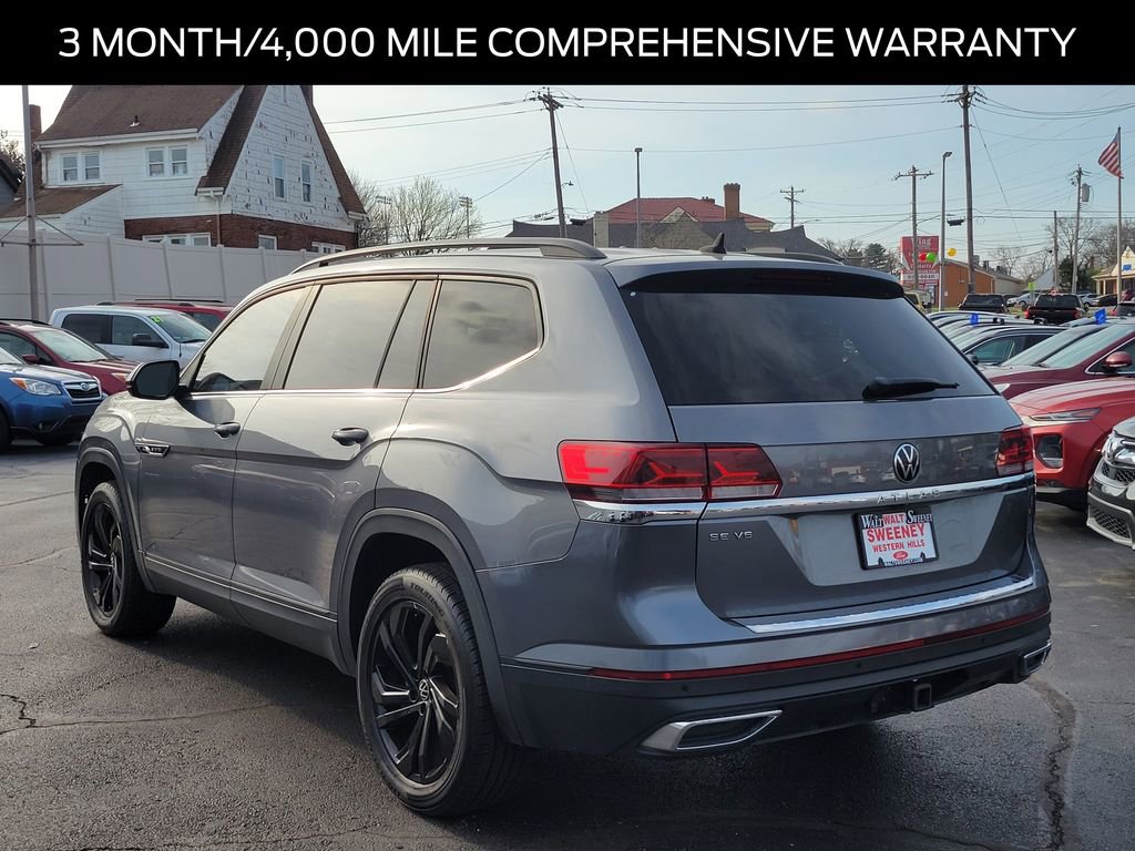 Used 2022 Volkswagen Atlas SE w/ Black Wheel Package FWD image 3