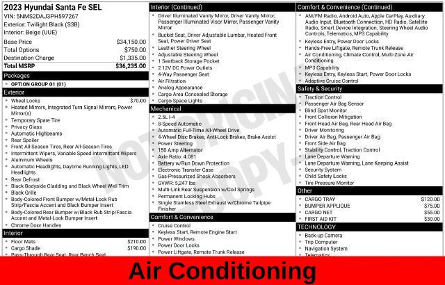 Used 2023 Hyundai Santa Fe SEL AWD/4WD image 15
