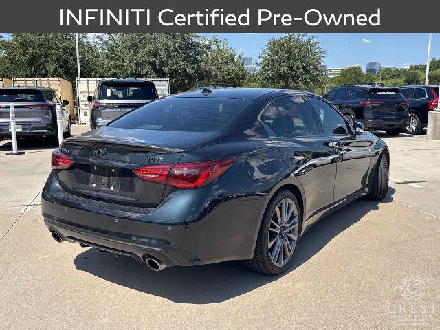 Certified 2023 INFINITI Q50 Red Sport 400 w/ Black Opal Edition RWD video 2