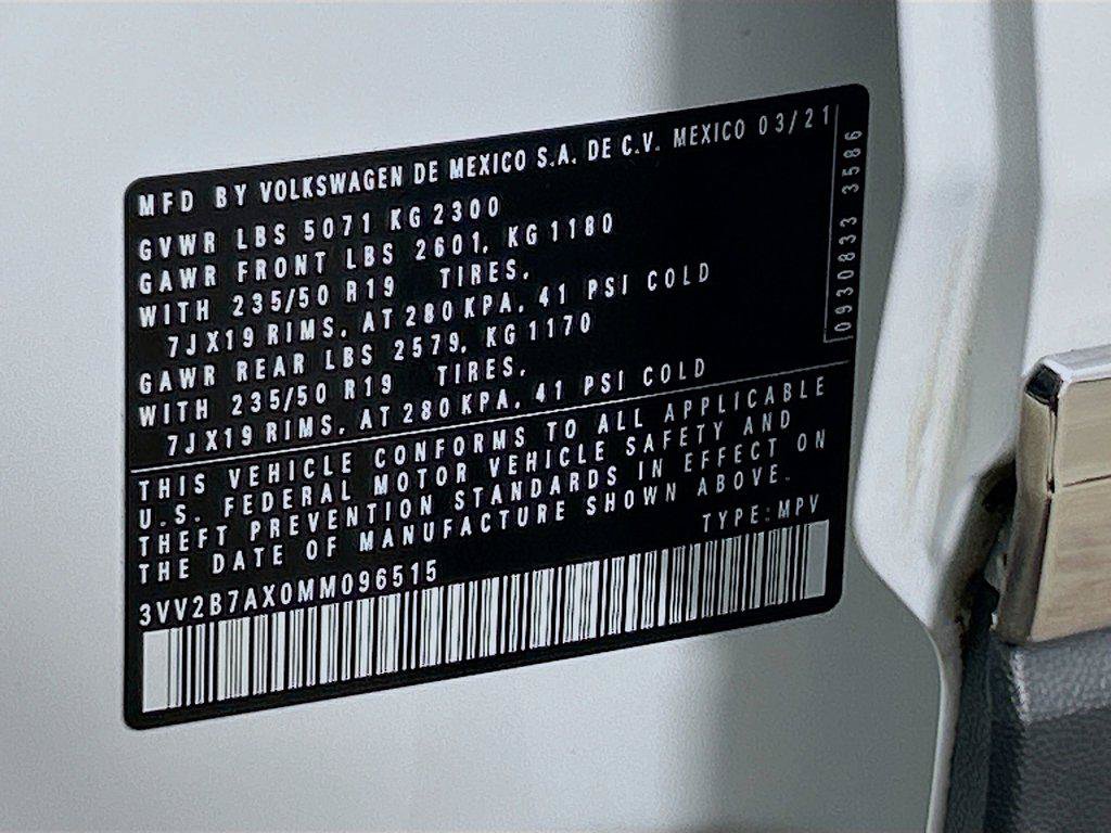 Certified 2021 Volkswagen Tiguan SEL AWD/4WD image 33