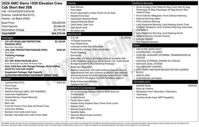 New 2026 GMC Sierra 1500 Elevation AWD/4WD image 25