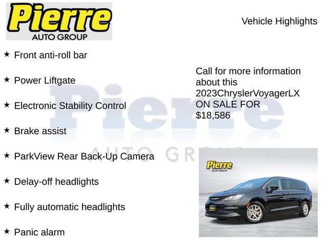 Used 2023 Chrysler Voyager LX FWD image 22