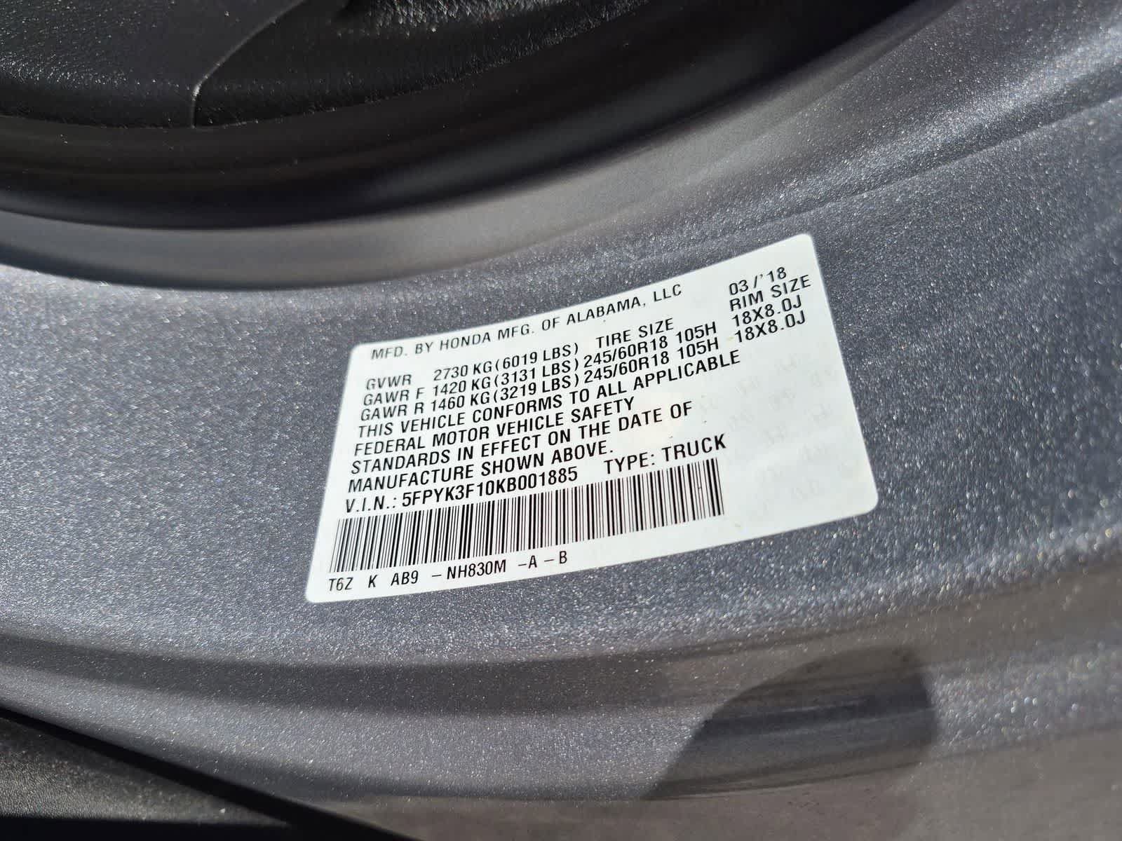 Used 2019 Honda Ridgeline Sport image 36