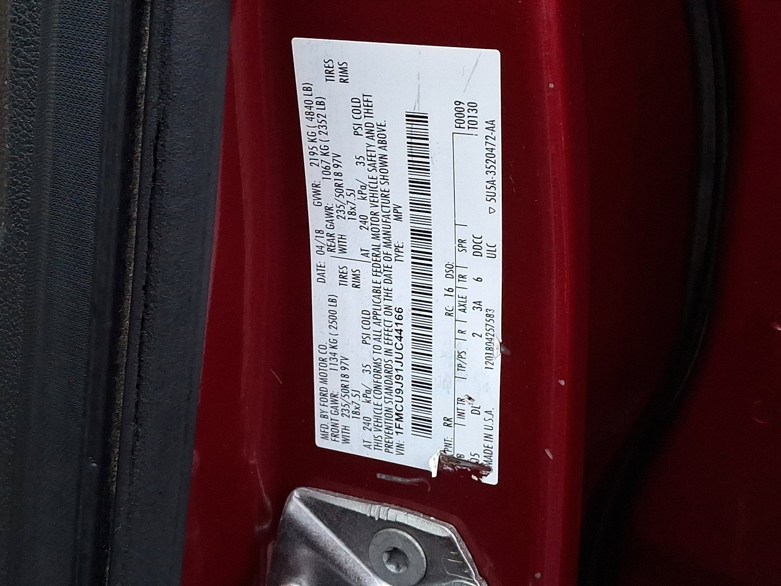 Used 2018 Ford Escape Titanium image 28
