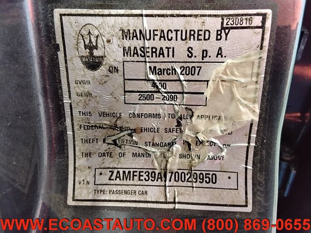 Used 2007 Maserati Quattroporte Executive GT RWD image 16